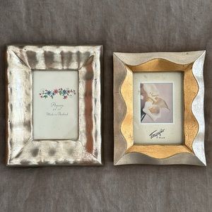 Vintage Gold and Silver  wood picture frames